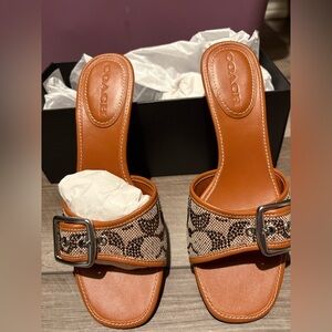 Coach Crystal kitten heels